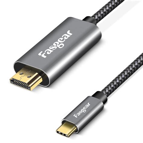 Us 19 99 Fasgear Hdmi To Type C Cable 4k 60hz 6ft Usb C To Hdmi Cable [thunderbolt 3