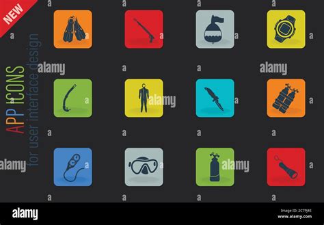 Equipment For Diving Stock Vector Image And Art Alamy