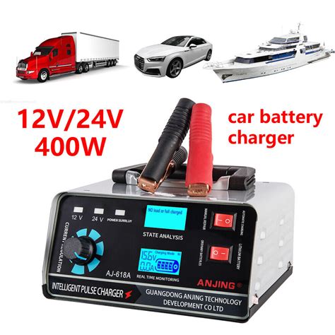 V V W Heavy Duty Car Truck Battery Charger Intelligent Pulse