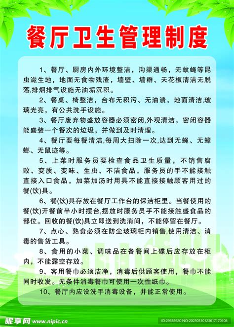 建筑施工工地餐厅卫生管理制度牌设计图广告设计广告设计设计图库昵图网