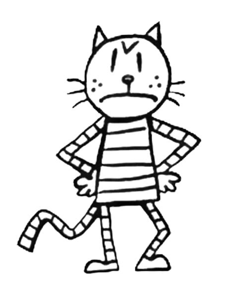 Little Petey Dog Man And Cat Kid Coloring Page Free P