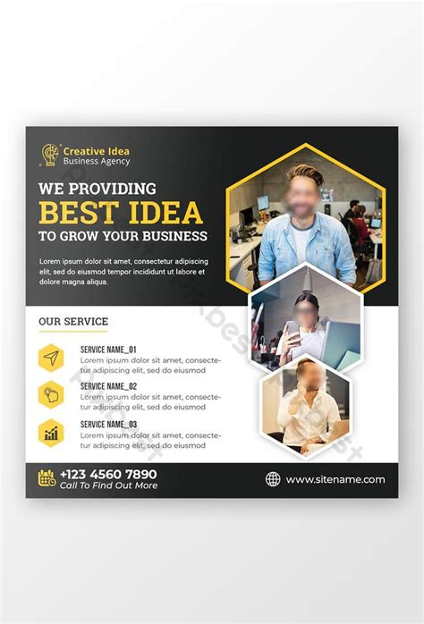 Digital Business Marketing Social Media Banner Square Flyer Psd Free