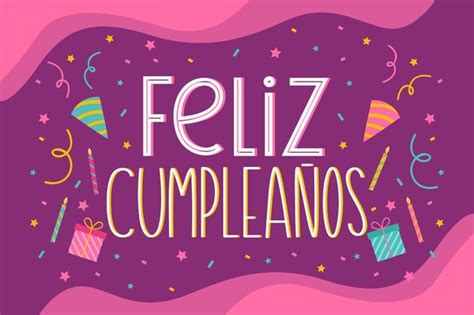 Feliz cumpleaños rotulación diseño | Free Vector #Freepik #freevector ...