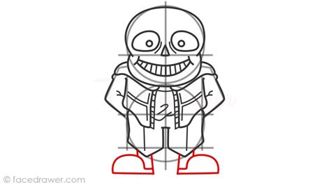 How To Draw Sans Step Facedrawer