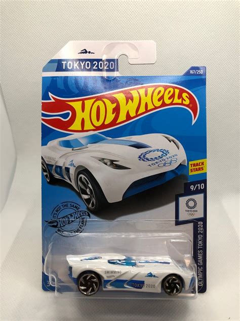 Hot Wheels Velocita Ghf Olympic Games Tokyo Swimming Branco No Blister