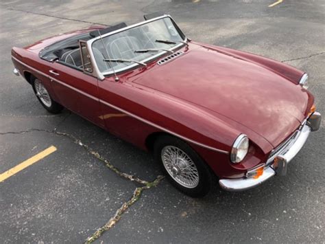 1969 MGB Roadster Restored Low Mileage With Rare Wire Wheels Chrome