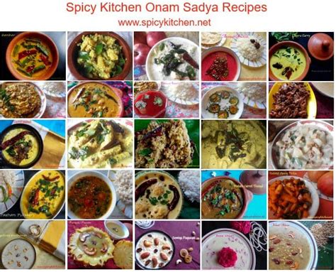 Onam Sadya Recipes | ona sadya recipes collection Spicy Kitchen