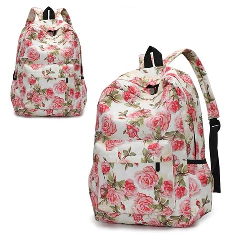 2018 New Fashion Women Backpacks Floral Print School Bags Female Travel