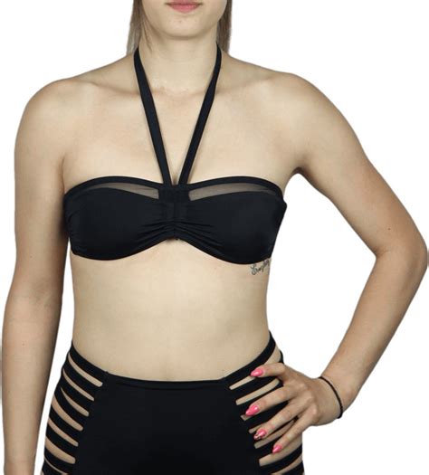 Rock Club BP 2021 Strapless Bikini Top Μαύρο Skroutz gr