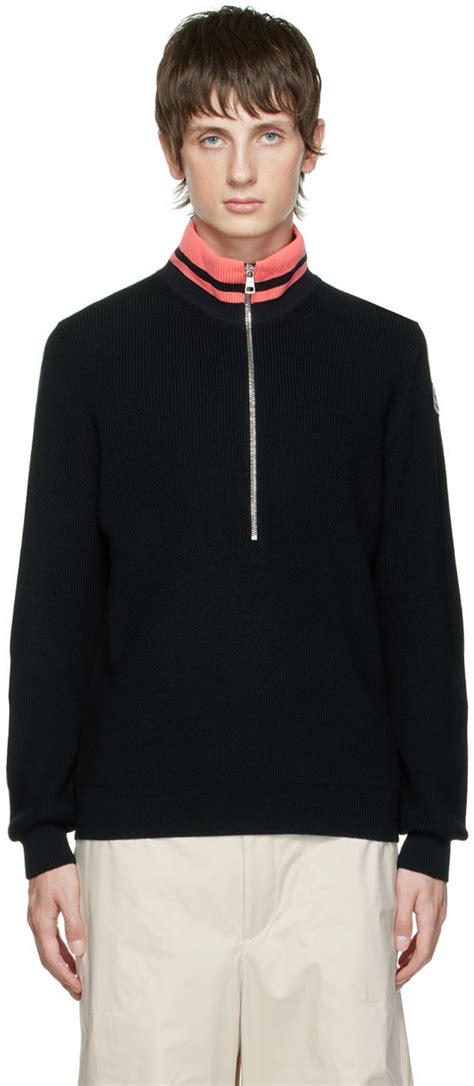 Moncler Black Zip Up Sweater Moncler