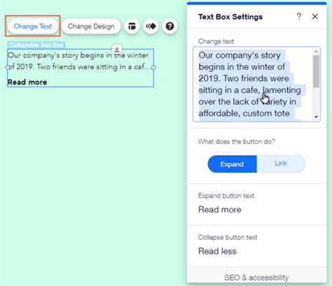 Wix Editor Adding And Setting Up Collapsible Text Help Center Wix