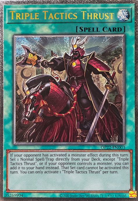 Triple Tactics Thrust OTS Tournament Pack 22 Yu Gi Oh CardTrader