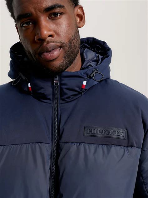 Plus Th Warm Hooded New York Puffer Jacket Blue Tommy Hilfiger