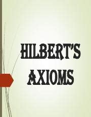 Hilberts Axioms Pdf Hilbert S Axioms Flaws In Euclid Flaws In