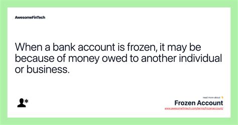 Frozen Account Awesomefintech Blog