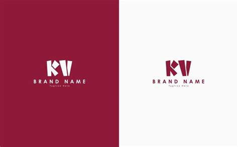 Premium Vector Kv Letters Vector Logo Design