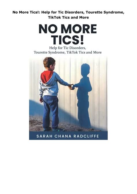 Ppt Pdf Download No More Tics Help For Tic Disorders Tourette