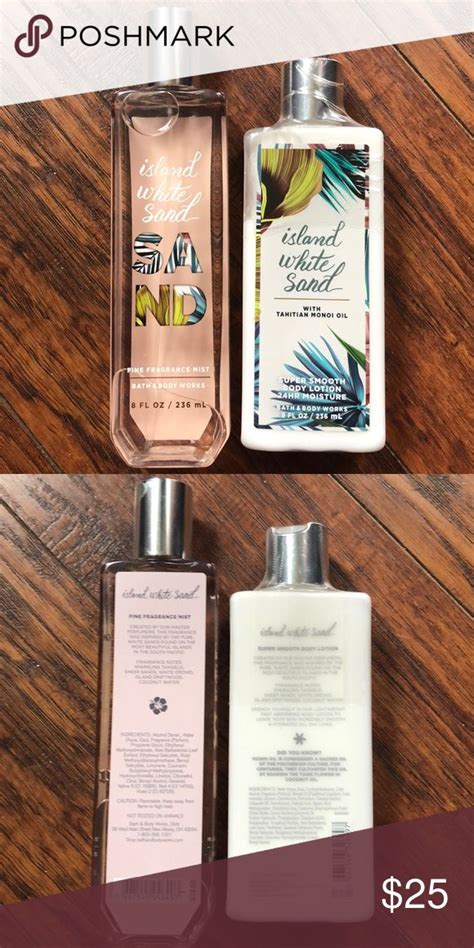 🆕 Bathandbody Works Island White Sand Mist And Lotion Bath And Body Works