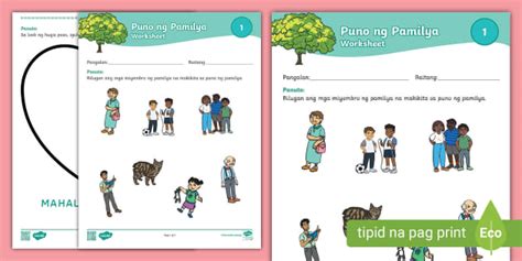 Puno Ng Pamilya Worksheet 1 Philippines Twinkl Twinkl