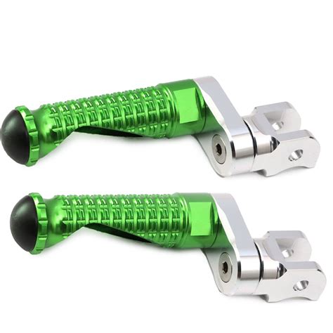 MPRO 1 Inch Riser Green Front Foot Pegs For ZRX 1200 S R 02 05 06 07 08