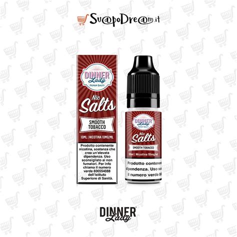 DINNER LADY Liquido Salt 10ml SMOOTH TOBACCO