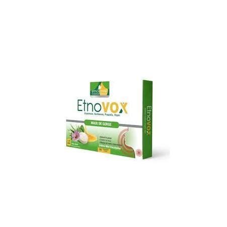 ETNOVOX MAUX DE GORGE MIEL EUCALYPTUS 16 COMPRIMES