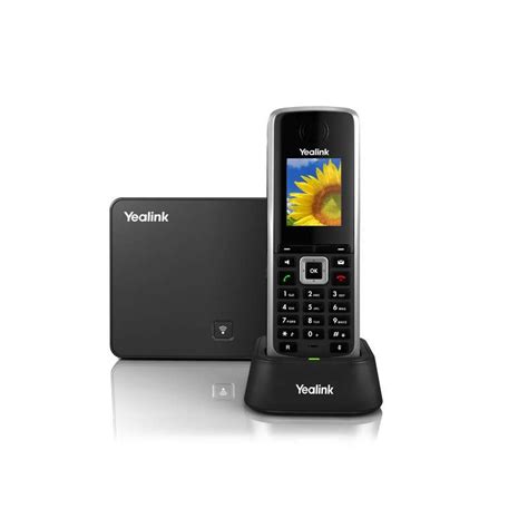 Yealink W52p Combiné Sans Fil Lcd Noir Téléphone Fixe Pour Téléphonie