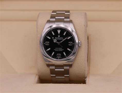 Rolex Explorer I 39mm Black MK I Dial 214270 Box Papers