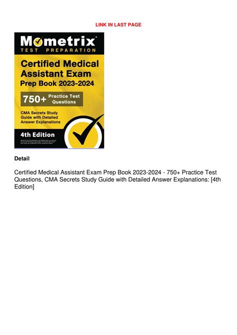 PPT READ PDF Certified Medical Assistant Exam Prep Book 2023 2024