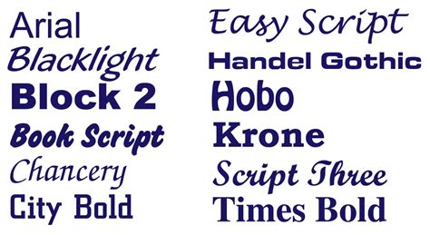 Wilcom Font List Kustom Imprints