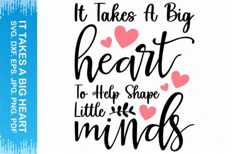 It Takes A Big Heart Clipart Graphic By Blueflex Creative Fabrica