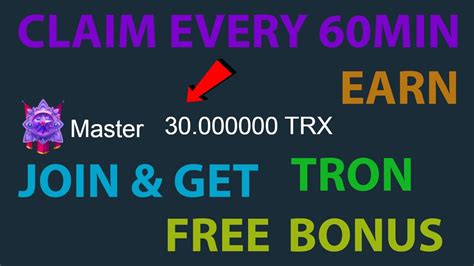 Trx Claim Every Minutes Increase Level Earn More Tron No