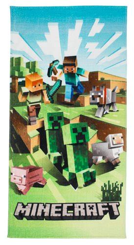 Serviette De Bain Minecraft 70x140 Jysk