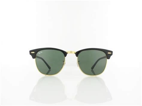 Ray Ban Clubmaster Rb3016 W0366 51 Mock Tortoise Arista Crystal Green