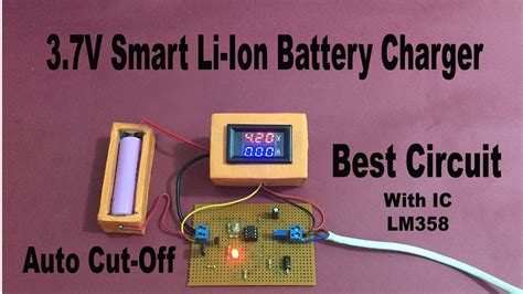 Simple 3 7V Li Ion Battery Charger Circuit Using Lm358 YouTube