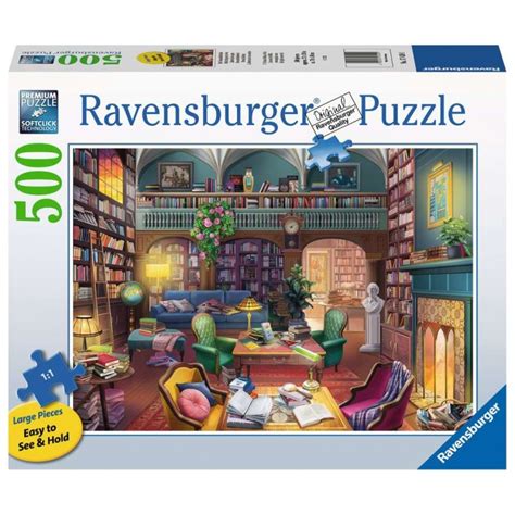 Casse tête larges pièces Ravensburger 500 pcs XXL Bibliothèque de