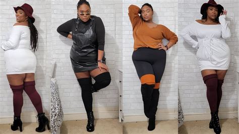 Plus Size Thigh High Socks Try On And Haul Thunda Thighs