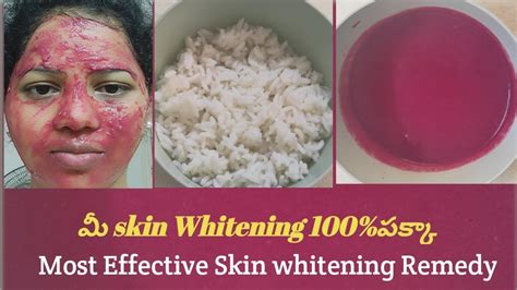 Face Whitening Home Remedy Skin Whitening Homemade Remedy Rice Pack