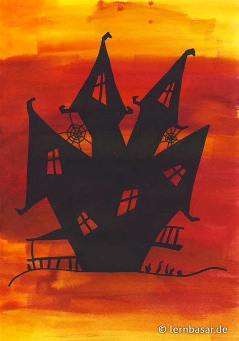 gruseliges Hexenhäuschen | Halloween kunst, Kunst klassenzimmer