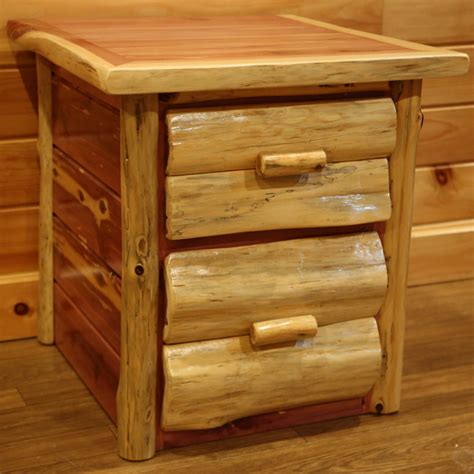 Red Cedar Amish Bedroom Furniture Set – Log Furniture | Cabinfield Fine ...