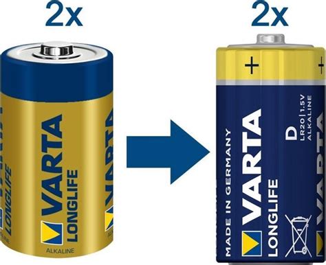 Varta Longlife D Cel Batterijen Stuks Bol