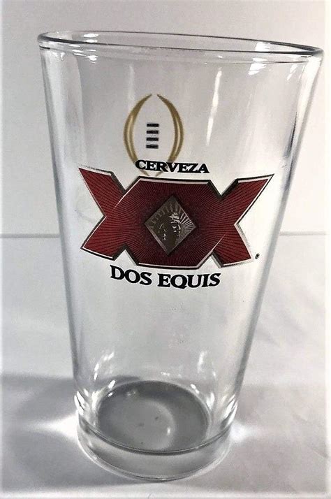 Dos Equis Cantina Style Pint Glass By Boelter Set Of 4 Beer Glasses