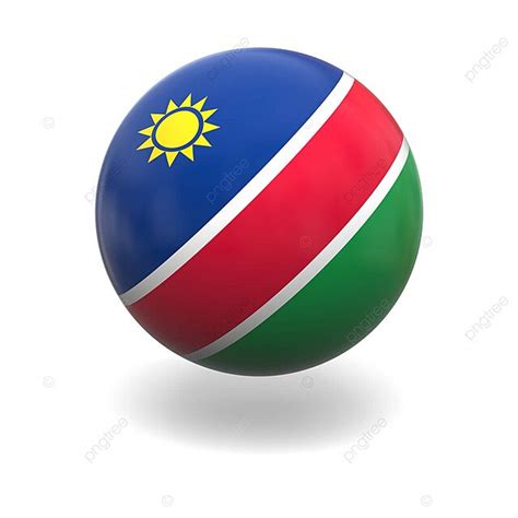 Fundo Bandeira Da Nam Bia Esfera Render Namibiana Foto E Imagem Para