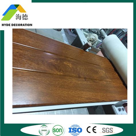 Mm Wateproof Decoration Pvc Panel For Wall And Ceiling Hot Stamping Lamination China