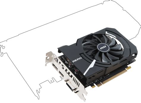 Msi Geforce Gtx 1050 Aero Itx 2g Ocv1 Gddr5 Graphics Card Gtx 1050