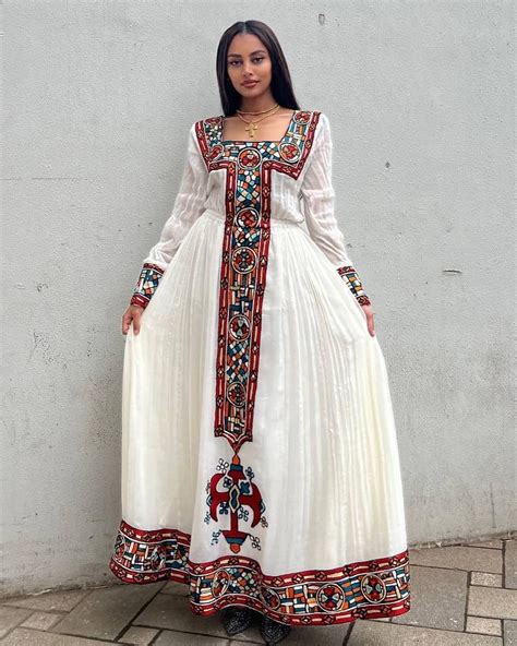 Modern Habesha Kemis Handwoven Ethiopian Habesha Dress Zuria Tradition