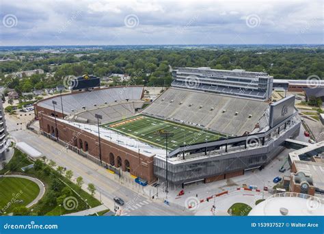 Aerial Views Of Kinnick Stadium On The Campus Of The University Of Iowa