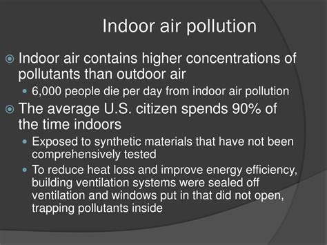 PPT Indoor Air Pollution Chapter 20 Section 5 PowerPoint