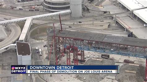 Final phase of demolition on Joe Louis Arena