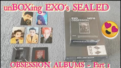 UNBOXING EXO S SEALED OBSESSION ALBUMS Part 1 OBSESSION KIHNO EXO